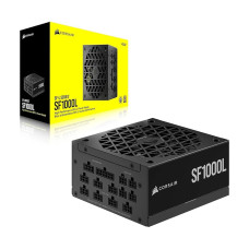 Corsair SF Series SF1000 Fully Modular 80 PLUS Platinum SFX Power Supply, ATX 3.1, PCIe 5.1, Zero RPM Mode, Low Noise, Black | CP-9020257-UK